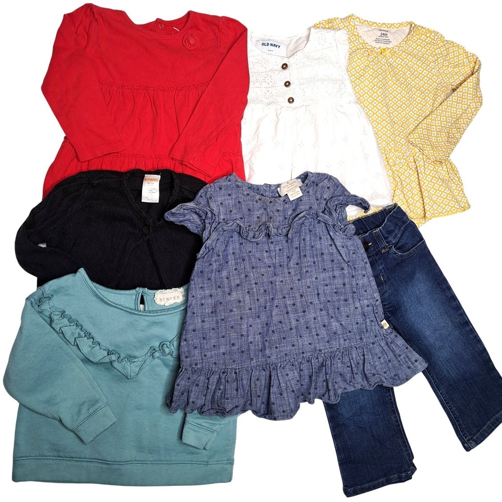 Baby 18M Girls Clothes 7 Piece‎ Bundle Outfit Kate Spade Dresses Tops Pants